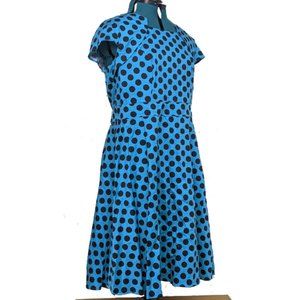 Homrain 1950s Retro A-Line Cap Sleeve Cocktail Party Dress | Size: 3XL